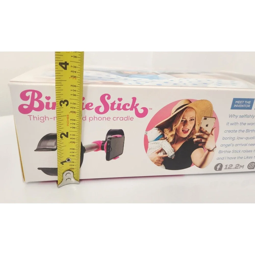 Prank-O Birthie Stick Gag Gift Box, Funny Fake Empty Gift Box 11.25